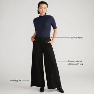Pam Pintuck Wide Leg Ponte Pants (14-16 Universal Standard S)